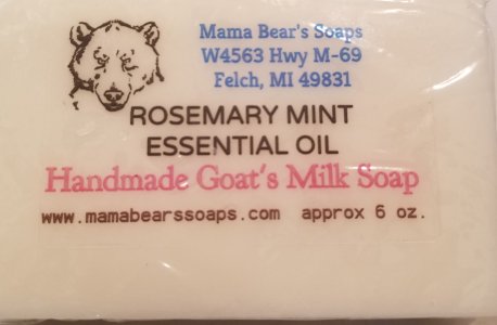 Goat's Milk Soap with Rosemary and Mint Essential Oil