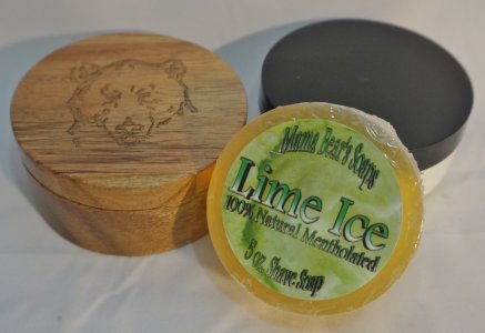 Lime Ice Glycerin Shave Soap 100% Natural