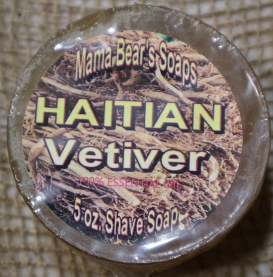 Haitian Vetiver Essential Oil Shave Soap - Click Image to Close