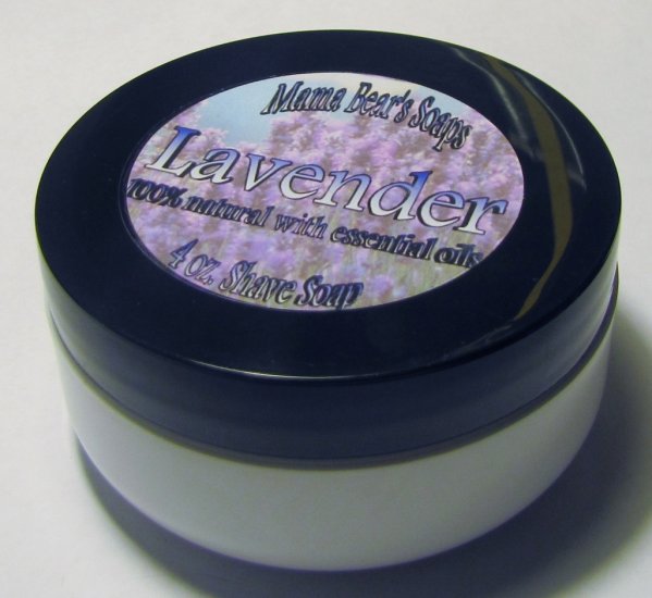 Pure Lavender Glycerin Shave Soap 100% Natural - Click Image to Close
