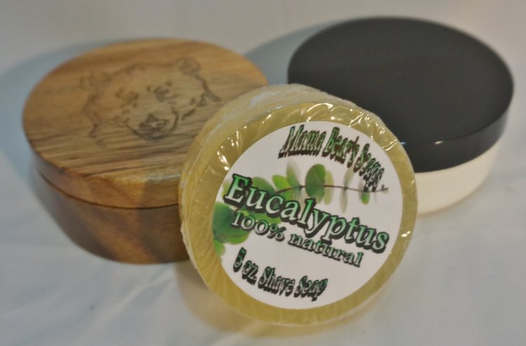Eucalyptus 100% Natural Glycerin Shave Soap - Click Image to Close