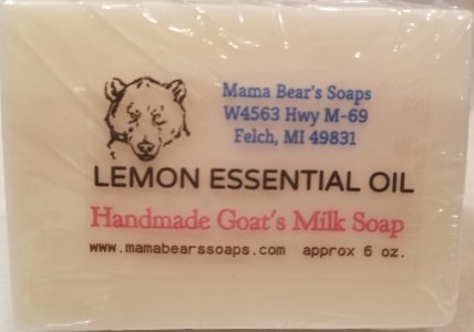 Goat's Milk Soap with Lemon Essential Oil