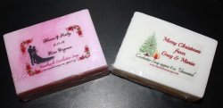 12 Cocobutter soaps with custom labels for weddings, gifts etc