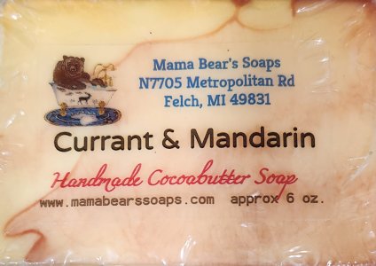 Currant and Mandarin Cocoa Butter Soap