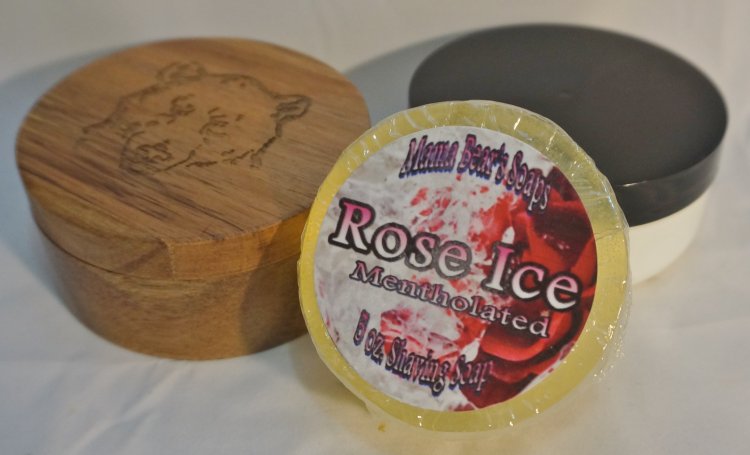 Rose Ice Mentholated Shaving Soap - Click Image to Close