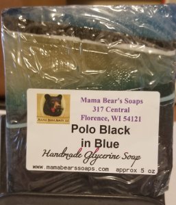 Polo Black in Blue Glycerin Soap