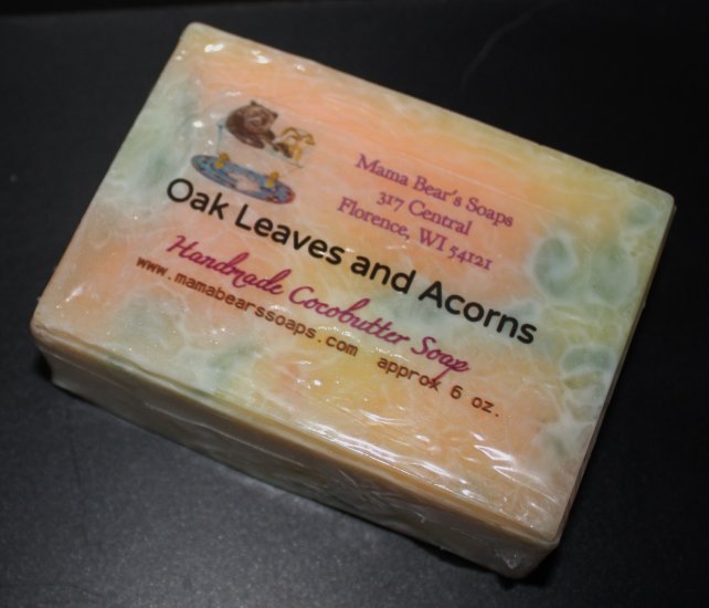 Oak Leaves and Acorns Cocoabutter Bath Soap