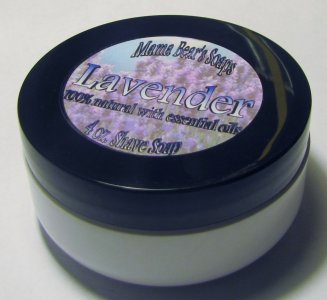 Pure Lavender Glycerin Shave Soap 100% Natural