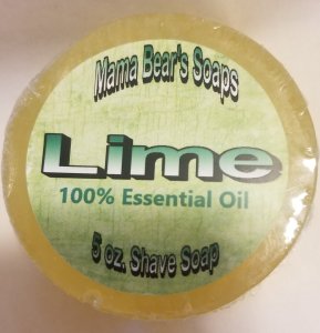 Lime Oil 100% Natural Glycerin Shave Soap