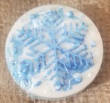 Snowflake Cocoa Butter Soap with Sleigh Ride Scent