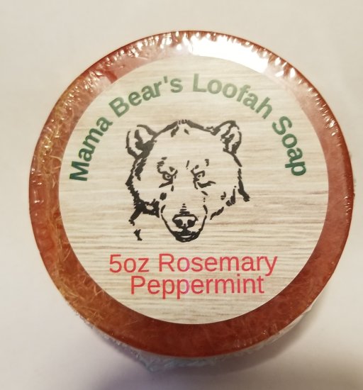 Rosemary Mint Loofah Glycerin Soap